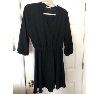 Lush Mock Wrap Dress